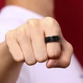 thumbnail image 2 of Stress Relief Ring for Men Women - Spinner Fidget Anxiety Rings, Solid 316L Stainless Steel,Silver,7, 2 of 6
