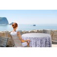 thumbnail image 2 of Vargottam Indoor/OutdoorRoundTablecloth 58 InchRoundTablecloth Waterproof PatioTableCloths,Spring/SummerTableCovers For Backyard CircularTable/Bbqs/Picnic -Bluish Violet, 2 of 8