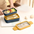 thumbnail image 4 of Insulated And Sealed Portable Compartmented Lunch Box For Students And Office Workers That Can Be Microwaved, 4 of 6