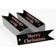 thumbnail image 2 of Inkdotpot Pack Of 100 Real Rose Gold Foil Paper Tags Merry Christmas Favor Hang Tags, 2 of 6