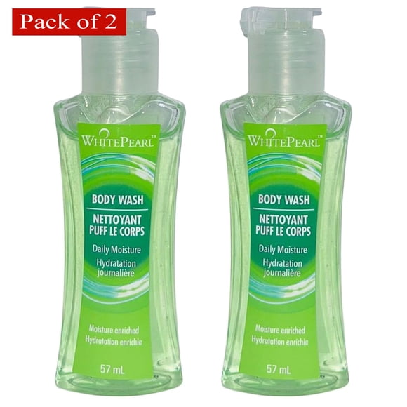 White Pearl Travel Body Wash Daily Moisture 57ml (Pack of 2)