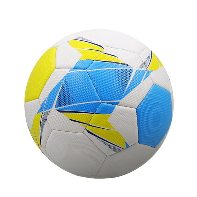 Ruiboury Teamwork Meets Fun Portable Soccer Ball For Competitive Play Football Goal PVC Soccer Balls Ball Soccer Training light blue No.5 1Set