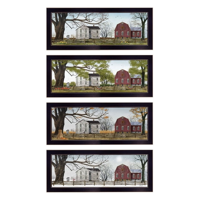 TrendyDecor4U V274-712 « Collection Quatre Saisons I » par Billy Jacobs Art Mural Encadré Imprimé