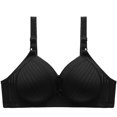 thumbnail image 2 of UPPADA Full Coverage Plus Size Bra Convenient Front Button Bras Cool Liftup Bra Super Gather Wireless Push-Up Bra Lifting Bras Breathable Underwear Bra, 2 of 6