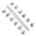 thumbnail image 1 of Stamping Punch Tool Kit, Zinc Alloy 12Pcs Stamping Punch Tool, Practical Friends Gift For Craft Lovers Leather Craft, 1 of 8