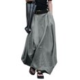 thumbnail image 1 of ZANZEA Ladies Skirts Elastic Waist Mid-Calf Length Side Pockets Skirts, 1 of 3