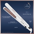 thumbnail image 4 of Conair Double Ceramic Flat Iron, 1 inch Plates, Anti‑Frizz Ceramic Straightener, White, Gift for Her, 1 Pk, 4 of 9