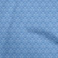 thumbnail image 1 of oneOone Velvet Medium Blue Fabric Asian Ikat Sewing Craft Projects Fabric Prints By Yard 58 Inch Wide, 1 of 4