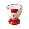 thumbnail image 1 of WHEANG Ceramic Christmas Egg Cup Funny Christmas Egg Cup Santa Egg Cups Adorable Egg Stand Egg Container Ceramic Egg Supporting Rack Egg Egg Organizer For Serving Break, 1 of 9
