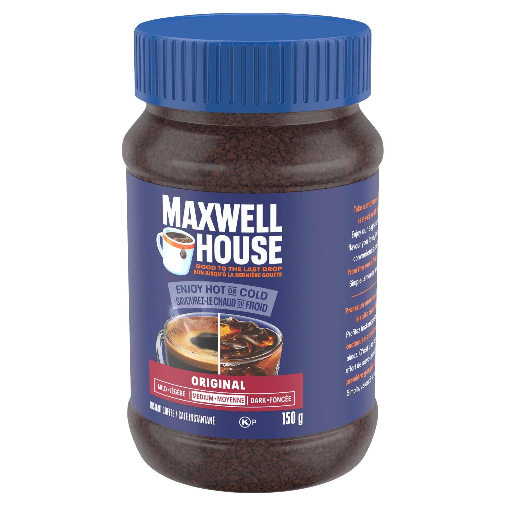 Maxwell House Original Roast Instant Coffee, 150 g Jar