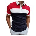 thumbnail image 1 of BOBOGOJP Polo pour Homme à Séchage Rapide, Frais, Manches Courtes, Sport Décontracté, Tennis Golf, Chemise pour Homme (Rouge,m), 1 of 5