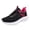 Black, variant on WEAIXIMIUNG Platform Sneakers for Women Black Leather Ladies Shoes Fashion Sneakers Flat Breathable Thin Mesh Running Sneakers