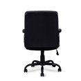 thumbnail image 2 of Poundex Furniture Modern Faux Leather Office Chair in Black Color, 2 of 7