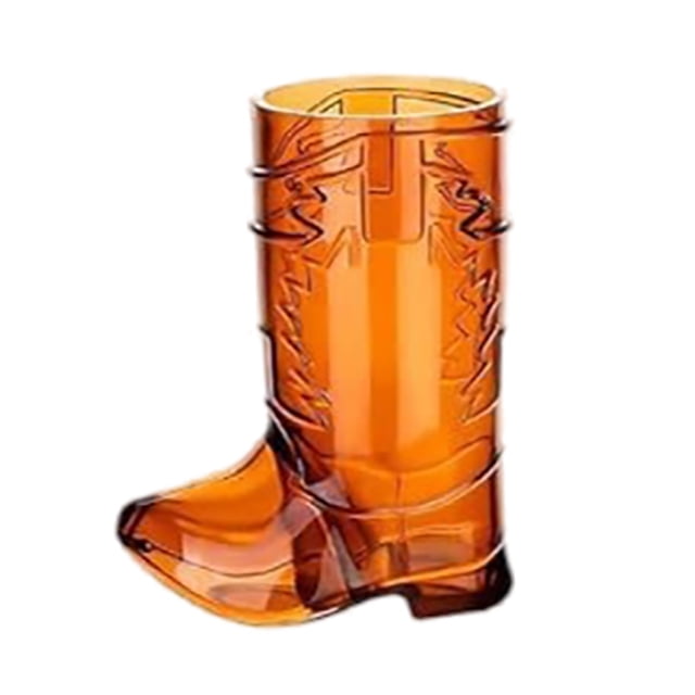 Western Cowboy Boot Shaped Shot Glasses - Plastic, Transparent, for Cowboy Theme Party
