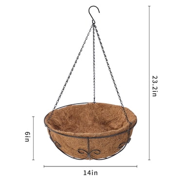 Mainstays 14 in Coco Hanging Basket