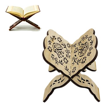 Book Holder,Muslim Book Holder Exquisite Wooden Folding Book Stand Muslim Book Holder Top Tier Quality