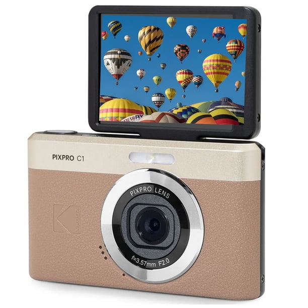 Kodak PIXPRO C1 Compact Digital Camera (BROWN) with 4X Zoom, 13MP