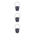thumbnail image 3 of Transemion ABS Decorate With Lightweight Planter With Removable Strape And Wall-Mount Option Inner Layer Hollowed Out For Better Black 8.7*9.5*20.5cm 3Set, 3 of 6