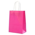 thumbnail image 2 of Oleegame 2PC 4Pcs Hand Paper Bag Kraft Paper Bag Packing Gift Bag Colorful Shopping Bag Pink, 2 of 3