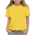 thumbnail image 3 of RXIRUCGD 2025 Vêtements d'Été pour Enfants Nouveaux T-Shirts d'Été pour Enfants Manches Raglan Manches Courtes T-Shirt Graphique Col Rond T-Shirt Filles Haut Décontracté, 3 of 5