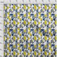 thumbnail image 3 of oneOone Georgette Viscose Fabric Parallelogram & Triangle Geometric Print Fabric BTY 42 Inch Wide, 3 of 4