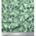 thumbnail image 1 of Soimoi Velvet Fabric Jellyfish Ocean Printed Fabric 1 Yard 58 Inch Wide, 1 of 2