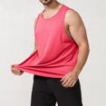 thumbnail image 2 of Yuyuzo Sleeveless Shirts for Men Round Neck Workout Tank Tops Solid Color T Shirts Loose Fitted Tees, 2 of 6