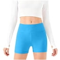thumbnail image 3 of Yuyuzo Girls Athletic Shorts High Waisted Yoga Dance Workout Shorts Comfy Stretch Solid Color Underwear Shorts, 3 of 7