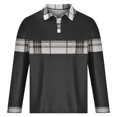 thumbnail image 4 of Birdeem Chemises pour Hommes Chemise Décontractée Imprimée à Manches Longues Col Rabattu Boutons T-Shirt Blouse Tops, 4 of 12