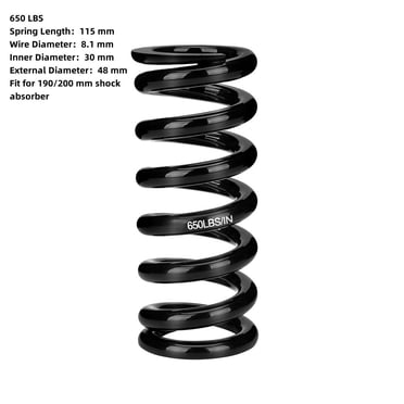Ressort d'Amortisseur 350-650 Lb KS 291R 260 Absorption des Chocs Couleur Noire Performance Durable Maintenir la Performance