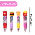 thumbnail image 5 of WHEANG Four Color Ballpoint Pen Cute Cute Head Color Click Pen Student Prize 0.2ml, 5 of 5