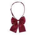 thumbnail image 1 of INSPIRE CHIC Nœud Papillon Pré-Noué pour Femme, Sangle Ajustable, Nœud Papillon, Couleur Unie, Taille Unique, Rouge Vin, 1 of 6