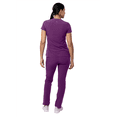 thumbnail image 2 of Adar Addition Go-Basic Scrub Set For Women - Slim V-Neck Scrub Top & Skinny Cargo Scrub Pants, 2 of 7