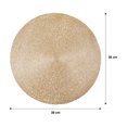 thumbnail image 4 of Paquet de 4 napperons ronds dorés Fraîche, 4 of 5