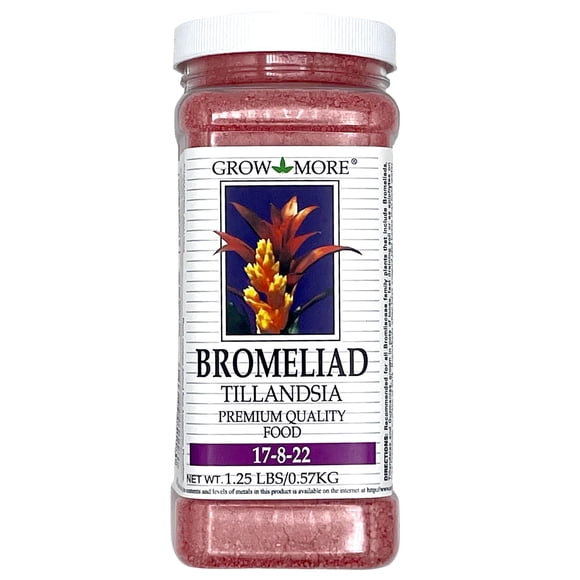 Grow More 5118 Bromeliad Tillandsia Food 17-8-22, 1.25-Pound