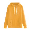 thumbnail image 5 of Chandail à Capuchon pour Femmes, Comdrip Chandail à Capuchon pour Femmes d'Automne et d'Hiver, Mode, Grande Taille, Jaune, P, 5 of 5
