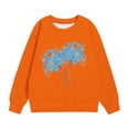 thumbnail image 4 of Dadaria T-Shirt pour Enfants T-Shirt Orange Hauts T-Shirt à Manches Longues Col Ras du Cou Tee Matières Chandail d'Été Blouses 5 Ans, 4 of 4