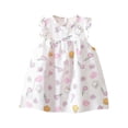 thumbnail image 1 of MEZZALL Robes d'Été pour Filles à Imprimé Floral Robe Confortable et Décontractée pour la Plage et les Sorties Quotidiennes 0-6 Mois Robe d'Été Douillette pour Enfants, 1 of 3