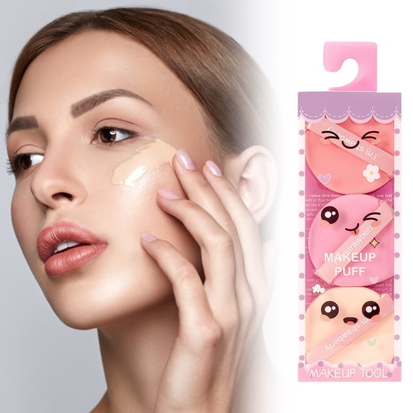 Hearth & Gear Makeup Powder Puff Dry And Wet Use Suitable For Both Dry And Wet Use Does Not Eat Powder Droplet Shaped Facial Makeup Egg Shaped Makeup Tools Makeup Sponge round Makeup for Girls 10-12
