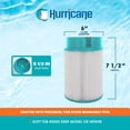 thumbnail image 3 of Hurricane HF-SOFT09-01 Advanced Spa Filter Cartridge Replacement for Soft Tub, 3 of 6