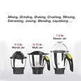 thumbnail image 4 of Vidiem Eva Citron 550W Stainless Steel Electric Coffee Grinder, 4 of 8
