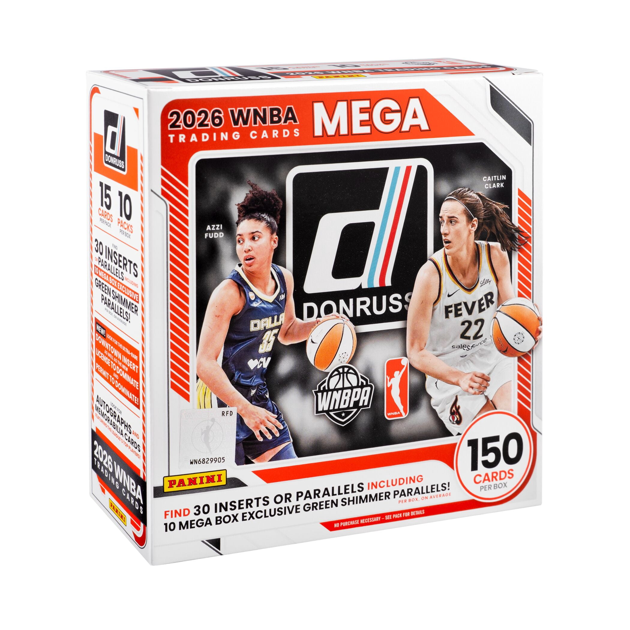 26 Panini WNBA Donruss trading cards mega box