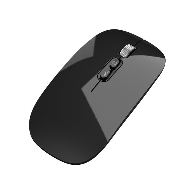 Rbaofujie Ergonomic Gaming Mouse 2.4GHz Wireless Bluetooth Mode Gaming Mouse Wireless Optical USB Gaming Mouse 1600DPI Rechargeable Mute Mice Pc Mouse