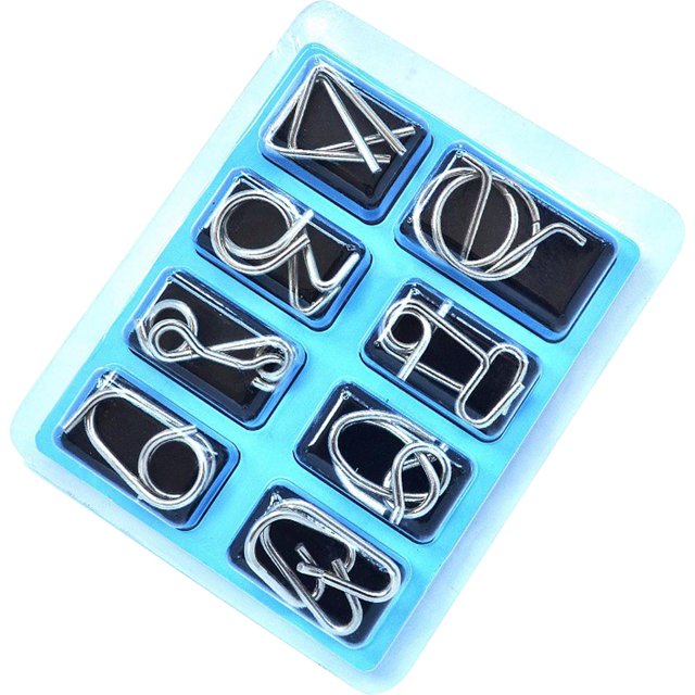 Brain Teaser Magic Educational Intellectual IQ Test Chinese Rings Metal Puzzles Brain Puzzles