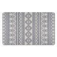 thumbnail image 1 of Enjoy Ultimate Comfort with our Non-Slip Tribal Style Bath Rug Runner - 20x32in Luxury Microfiber Bathroom Rugs, Machine Washable for Tub and Shower. Experience the Luxury of Softness!, 1 of 5