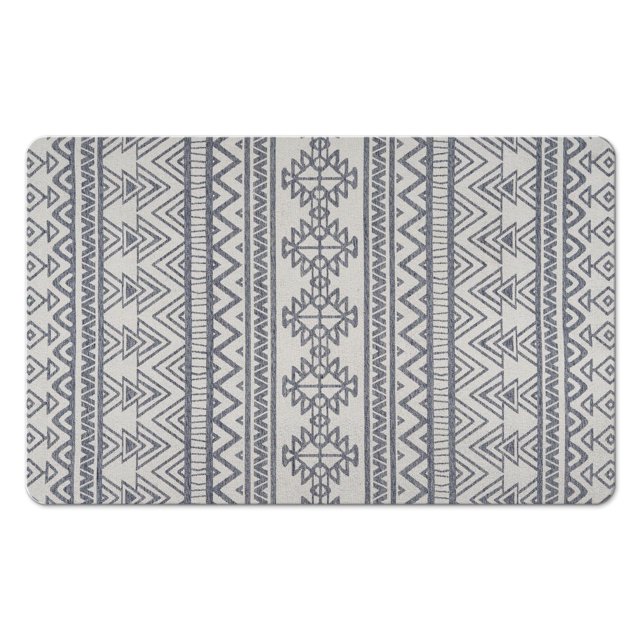 Enjoy Ultimate Comfort with our Non-Slip Tribal Style Bath Rug Runner - 20x32in Luxury Microfiber Bathroom Rugs, Machine Washable for Tub and Shower. Experience the Luxury of Softness!