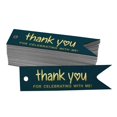 thumbnail image 1 of Inkdotpot Pack Of 100 Thank You For Celebrating With Me Birthday Favor Paper Tags Craft Real Gold Foil Hang Tags, 1 of 6