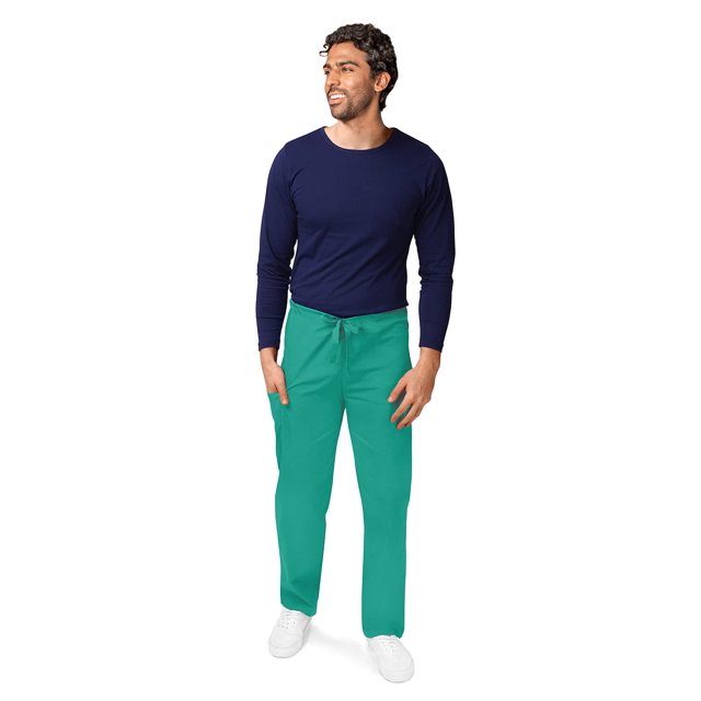 Adar Universal Mens Scrubs - Drawstring Tapered Leg Scrub Pants