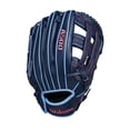 thumbnail image 2 of Wilson A500 12"" Infield Youth Baseball Glove - Left Hand Throw Navy/Blue/Red, 2 of 4