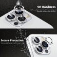 thumbnail image 3 of CNKOO Sparkling Rhinestone Camera Lens Film for iPhone 15/14/13/12/11 Pro Max/Plus ZZZ, 3 of 7
